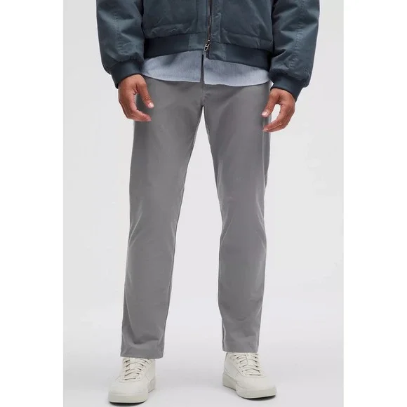 Lululemon ABC Classic-Fit 5 Pocket Pant Warpstreme Stretch Gray W36 - Picture 1 of 14